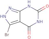 3-â€‹Bromo- 1H-â€‹pyrazolo[3,â€‹4-â€‹d]â€‹pyrimidine-â€‹4,â€‹6(5H,â€‹7H)â€‹-â€‹dione