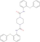 N1,N4-Bis[2-(phenylthio)phenyl]-1,4-piperazinedicarboxamide