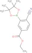 Benzoic acid, 4-cyano-3-(4,4,5,5-tetramethyl-1,3,2-dioxaborolan-2-yl)-, ethyl ester