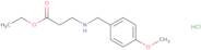 Ethyl 3-((4-methoxybenzyl)amino)propanoate hydrochloride