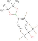 1,1,1,3,3,3-Hexafluoro-2-[3-fluoro-4-(4,4,5,5-tetramethyl-1,3,2-dioxaborolan-2-yl)phenyl]propan-2-ol