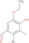 2-Bromo-5-ethoxy-4-hydroxy-3-iodobenzaldehyde