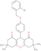 9-[4-[(2-Bromophenyl)methoxy]phenyl]-3,3,6,6-tetramethyl-4,5,7,9-tetrahydro-2H-xanthene-1,8-dione