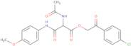 2-(4-Chlorophenyl)-2-oxoethyl 2-(acetylamino)-3-(4-methoxyanilino)-3-oxopropanoate