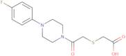 2-({2-[4-(4-Fluorophenyl)piperazino]-2-oxoethyl}sulfanyl)acetic acid