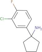 1-(3-Chloro-4-fluorophenyl)cyclopentan-1-amine