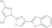 1-[4-(1-Benzofuran-2-yl)-1,3-thiazol-2-yl]-3-methyl-1H-pyrazol-5-amine