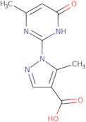 5-Methyl-1-(4-methyl-6-oxo-1,6-dihydropyrimidin-2-yl)-1H-pyrazole-4-carboxylic acid