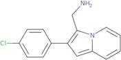 {[2-(4-Chlorophenyl)indolizin-3-yl]methyl}amine