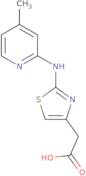 {2-[(4-Methylpyridin-2-yl)amino]-1,3-thiazol-4-yl}acetic acid