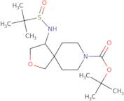 tert-Butyl (S)-4-(((R)-tert-butylsulfinyl)amino)-2-oxa-8-azaspiro[4.5]decane-8-carboxylate