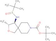 (3S,4S)-tert-butyl4-R)-1,1-dimethylethylsulfinamido)-3-methyl-2-oxa-8-azaspiro[4.5]decane-8-carbox…