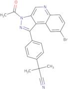 2-(4-(3-acetyl-8-bromo-3H-pyrazolo[3,4-c]quinolin-1-yl)phenyl)-2-methylpropanenitrile