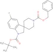 1'-benzyl 1-tert-butyl 5-fluoro-1,2-dihydrospiro[indole-3,4'-piperidine]-1,1'-dicarboxylate