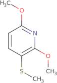 2,6-Dimethoxy-3-methylsulfanylpyridine