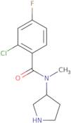 2-Chloro-4-fluoro-N-methyl-N-(pyrrolidin-3-yl)benzamide