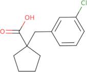 1-[(3-Chlorophenyl)methyl]cyclopentane-1-carboxylic acid