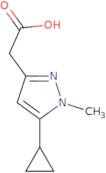 2-(5-Cyclopropyl-1-methyl-1H-pyrazol-3-yl)acetic acid