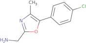 [5-(4-Chlorophenyl)-4-methyl-1,3-oxazol-2-yl]methanamine