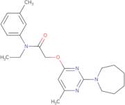 2-[(2-Azepan-1-yl-6-methylpyrimidin-4-yl)oxy]-N-ethyl-N-(3-methylphenyl)acetamide