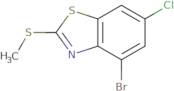 4-Bromo-6-chloro-2-(methylthio)benzo[d]thiazole