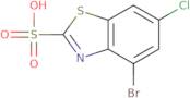 4-Bromo-6-chlorobenzo[d]thiazole-2-sulfonic acid