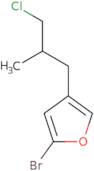 2-Bromo-4-(3-chloro-2-methylpropyl)furan