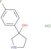 3-(4-Fluorophenyl)pyrrolidin-3-ol hydrochloride