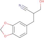 3-Benzo[1,3]dioxol-5-yl-2-(hydroxymethyl)propanenitrile