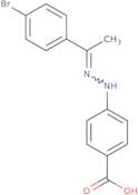 4-{2-[1-(4-Bromophenyl)ethylidene]hydrazin-1-yl}benzoic acid