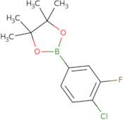 2-(4-Chloro-3-fluorophenyl)-4,4,5,5-tetramethyl-1,3,2-dioxaborolane