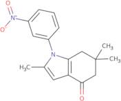 2,6,6-trimethyl-1-(3-nitrophenyl)-5,6,7-trihydroindol-4-one