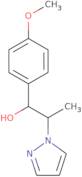 1-(4-Methoxyphenyl)-2-(1H-pyrazol-1-yl)propan-1-ol