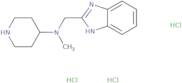 N-(1H-1,3-Benzodiazol-2-ylmethyl)-N-methylpiperidin-4-amine trihydrochloride