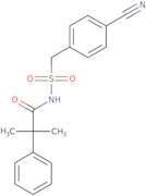 N-[(4-Cyanophenyl)methanesulfonyl]-2-methyl-2-phenylpropanamide