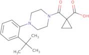 1-[4-(2-tert-Butylphenyl)piperazin-1-yl]carbonylcyclopropanecarboxylic acid