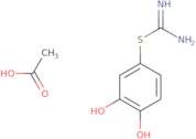 {Amino[(3,4-dihydroxyphenyl)sulfanyl]methylidene}azanium acetate