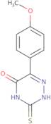 6-(4-Methoxyphenyl)-3-thioxo-3,4-dihydro-1,2,4-triazin-5(2H)-one