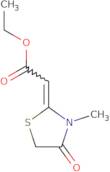 Ethyl 2-[(2Z)-3-methyl-4-oxo-1,3-thiazolidin-2-ylidene]acetate