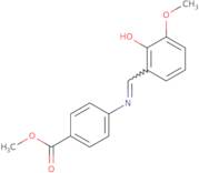 Methyl 4-{[(1E)-(2-hydroxy-3-methoxyphenyl)methylene]amino}benzoate