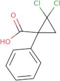 2,2-Dichloro-1-phenylcyclopropane-1-carboxylic acid