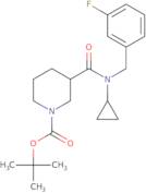 3-[Cyclopropyl-(3-fluoro-benzyl)-carbamoyl]-piperidine-1-carboxylic acid tert-butyl ester