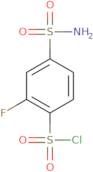 2-Fluoro-4-sulfamoylbenzene-1-sulfonyl chloride