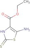 Ethyl 5-amino-2-sulfanylidene-2,3-dihydro-1,3-thiazole-4-carboxylate
