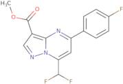 Methyl 7-(difluoromethyl)-5-(4-fluorophenyl)pyrazolo[1,5-a]pyrimidine-3-carboxylate