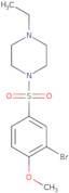 1-((3-Bromo-4-methoxyphenyl)sulfonyl)-4-ethylpiperazine