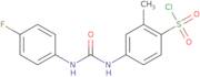 4-[3-(4-Fluoro-phenyl)ureido]-2-methylbenzenesulfonyl chloride