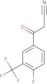 3-[4-Fluoro-3-(trifluoromethyl)phenyl]-3-oxopropanenitrile