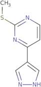 2-(Methylsulfanyl)-4-(1H-pyrazol-4-yl)pyrimidine