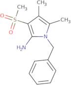 1-Benzyl-4,5-dimethyl-3-(methylsulfonyl)-1H-pyrrol-2-amine